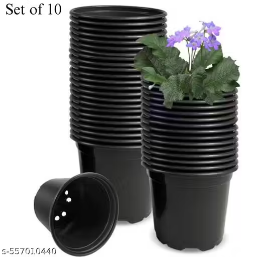 Plastic Nursery Pots 4 Inch ( Pack Of 10 )